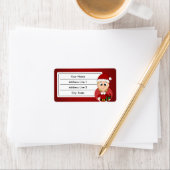 クリスマスガール漫画 ラベル (インサイチュ)