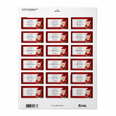 クリスマスガール漫画 ラベル (フルシート)