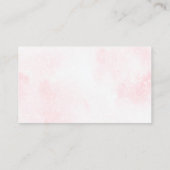 クリスマスガール赤ちゃんシャワーおむつラッフルチケット エンクロージャーカード (裏面)