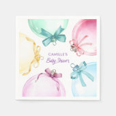 クリスマスガール赤ちゃんシャワー スタンダードカクテルナプキン (正面)