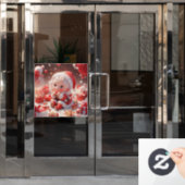 クリスマスガール ウィンドウサイン (オフィスドア)