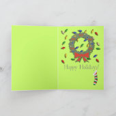 クリスマスキウイグリーティングカード シーズンカード (内部)