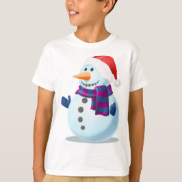 クリスマスキッズスウェットシャツ – 雪だるまデザイン Tシャツ