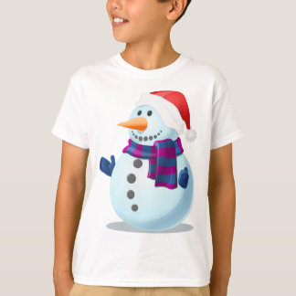 クリスマスキッズスウェットシャツ – 雪だるまデザイン Tシャツ