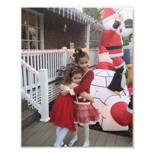 クリスマスキッズパーソナライズテンプレート8 x 10写真P フォトプリント (正面)