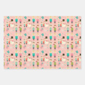 クリスマスキッズラッピング紙 ラッピングペーパーシート (正面3)