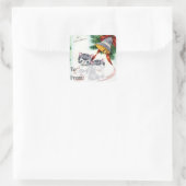 クリスマスキッチンズヴィンテージクリスマスギフトラベル スクエアシール (バッグ)