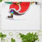 クリスマスキッチンタオルサンタクロース（ギフト付き） キッチンタオル (折り畳み)