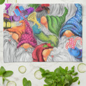 クリスマスキッチンタオルハッピー格言パーティー キッチンタオル (折り畳み)