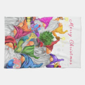 クリスマスキッチンタオルハッピー格言パーティー キッチンタオル (横)