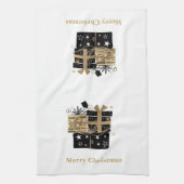 クリスマスキッチンタオルメリークリスマスプレゼント キッチンタオル (縦)