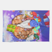 クリスマスキッチンタオル飛んでいる格言与えギフト キッチンタオル (横)