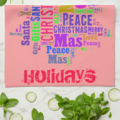 クリスマスキッチンタオル – ギフト – クリスマスツリーおもしろい キッチンタオル (折り畳み)