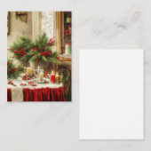 クリスマスキッチンバジェットミニ ノートカード (正面/裏面)