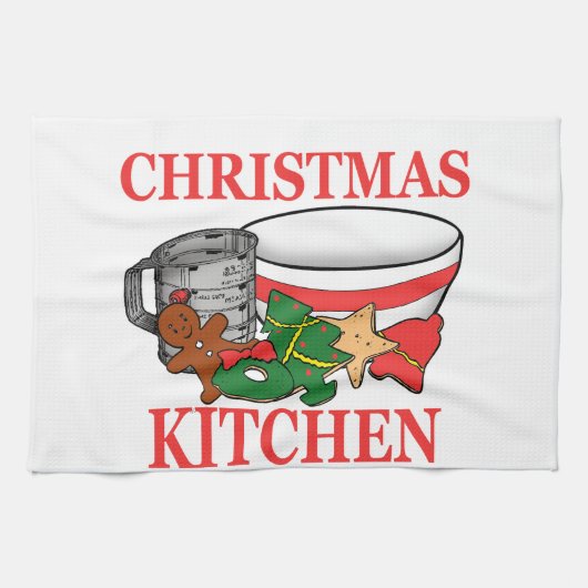 クリスマスキッチン キッチンタオル (横)