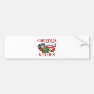クリスマスキッチン バンパーステッカー