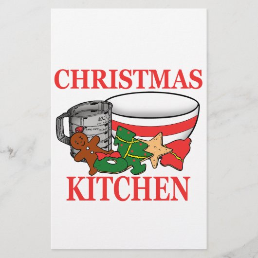 クリスマスキッチン 便箋 (正面)
