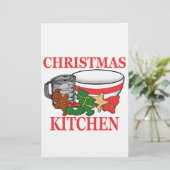 クリスマスキッチン 便箋 (スタンド正面)