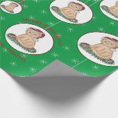 クリスマスキッテンキャットホリデーギフトラッピング紙 ラッピングペーパー (角)