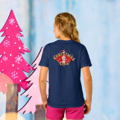 クリスマスキットジンジャーブレッド名レターGガール Tシャツ