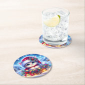 クリスマスキットラウンドコースターギフト ラウンドペーパーコースター (インサイチュ)