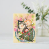 クリスマスキットンハンドロール寿司 シーズンポストカード (スタンド正面)