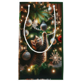 クリスマスキットン抱き枕 スモールペーパーバッグ