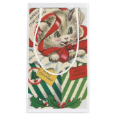 クリスマスキットン抱き枕 スモールペーパーバッグ (正面)