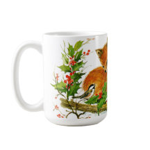 クリスマスキツネかわいいカントリーホリデー