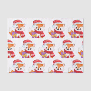 クリスマスキツネと紫の贈り物 薄葉紙