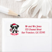 クリスマスキツネテリア – 差出人住所 ラベル (インサイチュ)