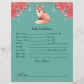 クリスマスキツネベビーシャワー予測とアドバイス (正面)