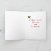 クリスマスキツネレッドラブラドールアイスクリーム舐め シーズンカード (内部)