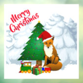 クリスマスキツネ装飾ホリデーウィンドルクリンク ウィンドウサイン (シート3)