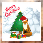 クリスマスキツネ装飾ホリデーウィンドルクリンク ウィンドウサイン (シート2)