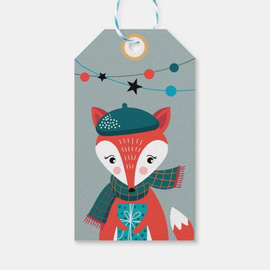 クリスマスキツネ ギフトタグ (裏面)