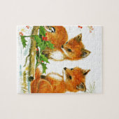 クリスマスキツネ ジグソーパズル (横)