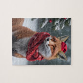 クリスマスキツネ ジグソーパズル (横)