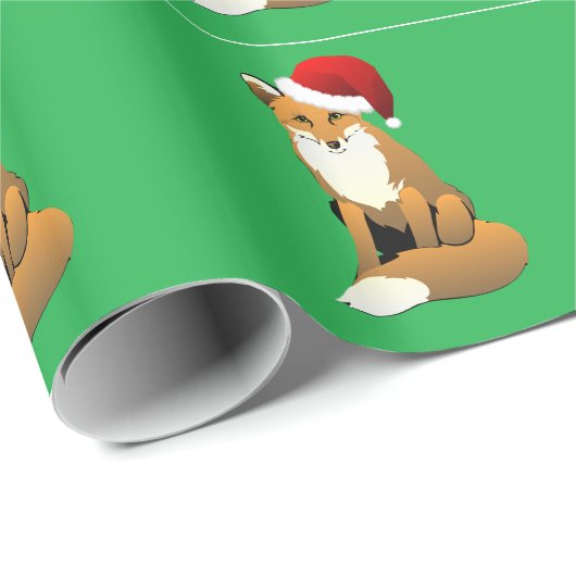 クリスマスキツネ ラッピングペーパー (ロールコーナー)