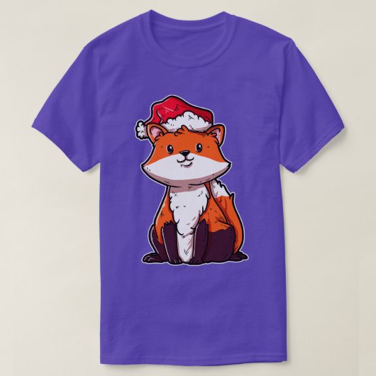 クリスマスキツネ Tシャツ (デザイン正面)