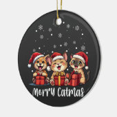 クリスマスキティメリーネコ セラミックオーナメント (左)