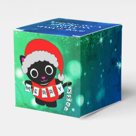 クリスマスキティ猫ハッピーカードメリーグリーティング フェイバーボックス