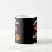 クリスマスキノコクリスマス照明クリスマスとザ コーヒーマグカップ (中央)