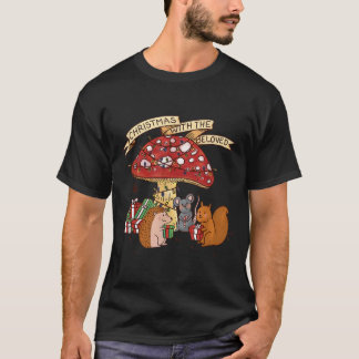 クリスマスキノコクリスマス照明クリスマスとザ Tシャツ