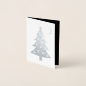 クリスマスキモーツリーホリデーカード 箔カード (正面)