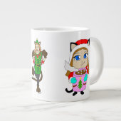 クリスマスキャガール ジャンボコーヒーマグカップ (正面右)
