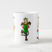 クリスマスキャガール ジャンボコーヒーマグカップ (正面)