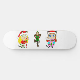 クリスマスキャガール スケートボード