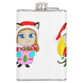 クリスマスキャガール フラスク (裏面)