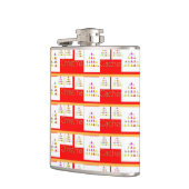 クリスマスキャッシュビニールフラッ包まれたク フラスク (左)